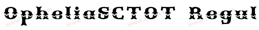 OpheliaSCTOT Regular字体转换
